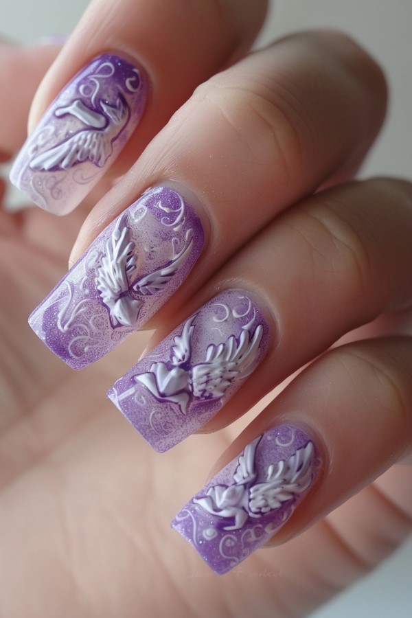 wings nail design