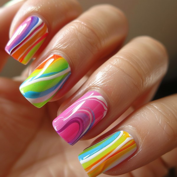 swirl nail designs