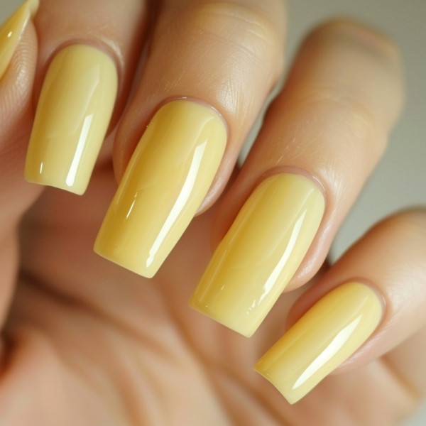 yellow summer nail colors