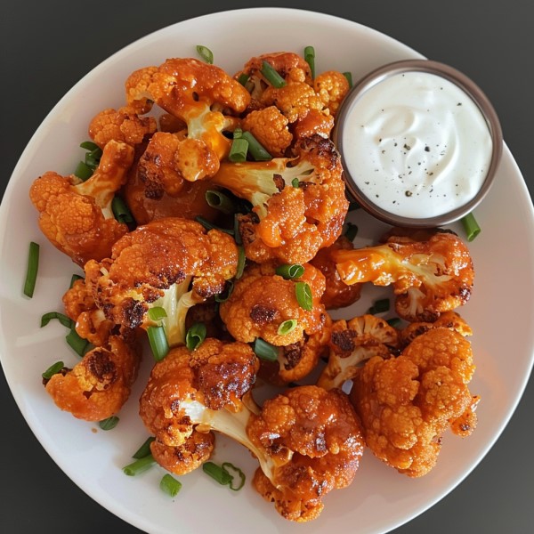 Vegetarian Buffalo Cauliflower Wings