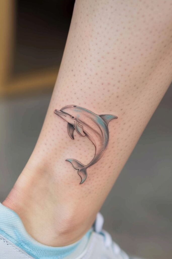 Simple Dolphin Tattoo