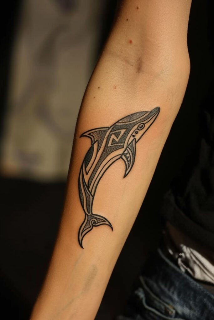 Tribal Dolphin Tattoo