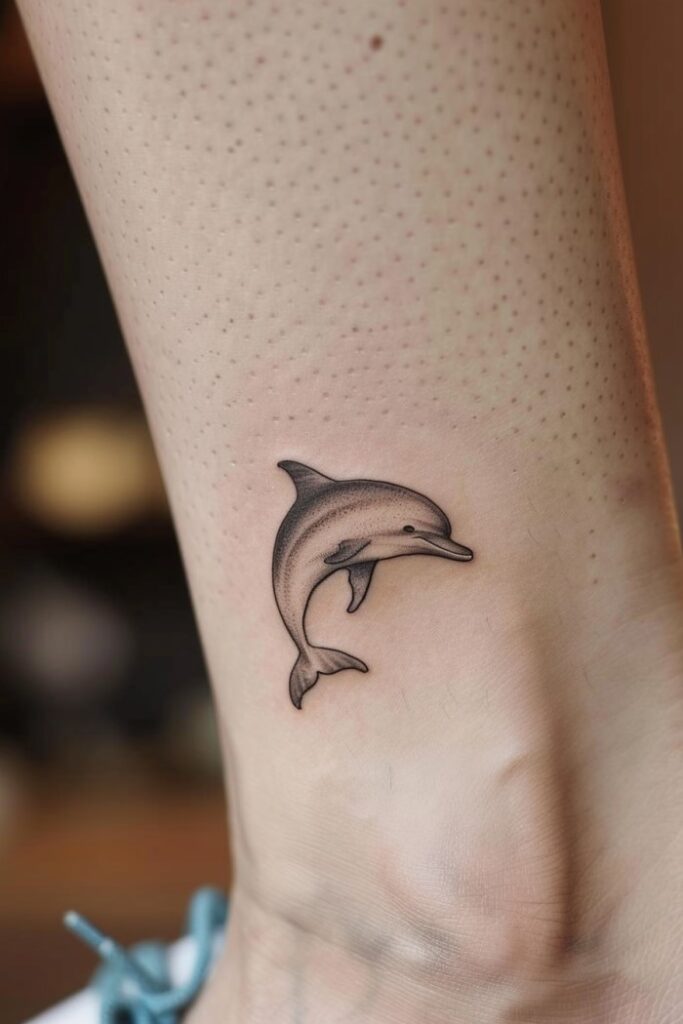 Simple Dolphin Tattoo