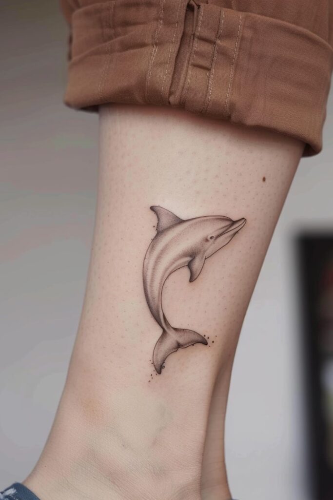 Simple Dolphin Tattoo