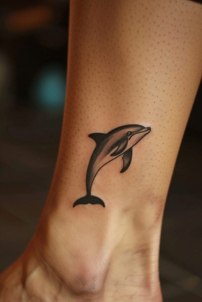 Simple Dolphin Tattoo