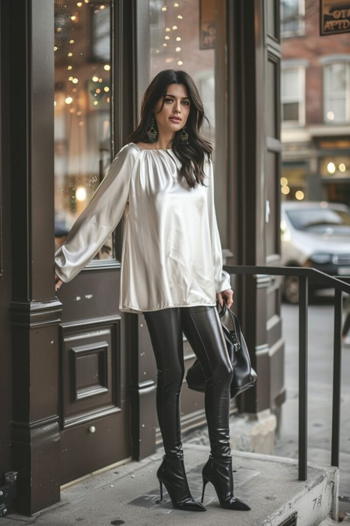 Faux Leather Pants Outfit