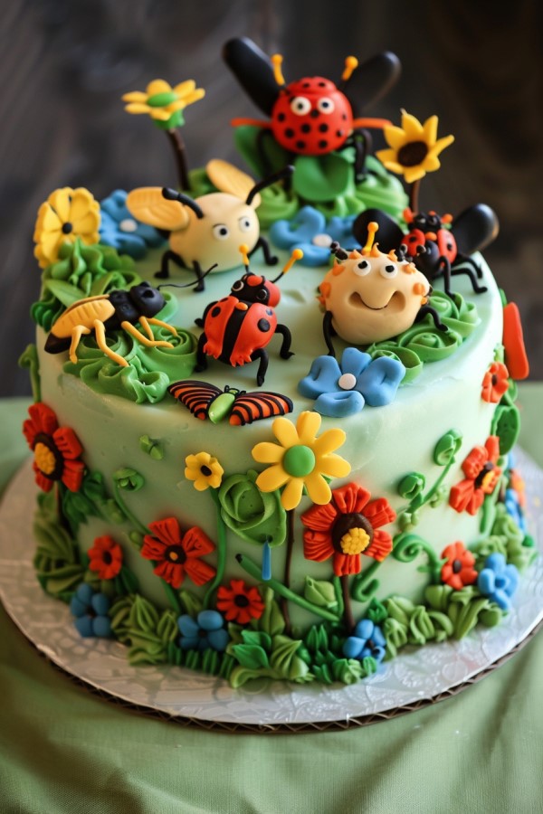 Bug Birthday Cake