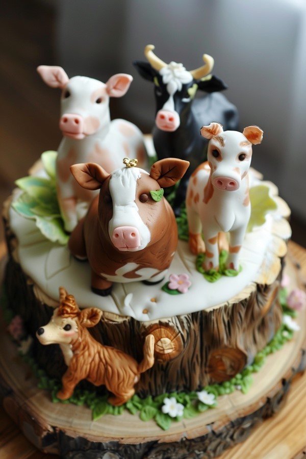 Farm Birthday Cake