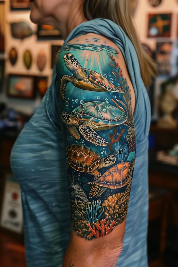 Ocean Tattoo Designs for Women