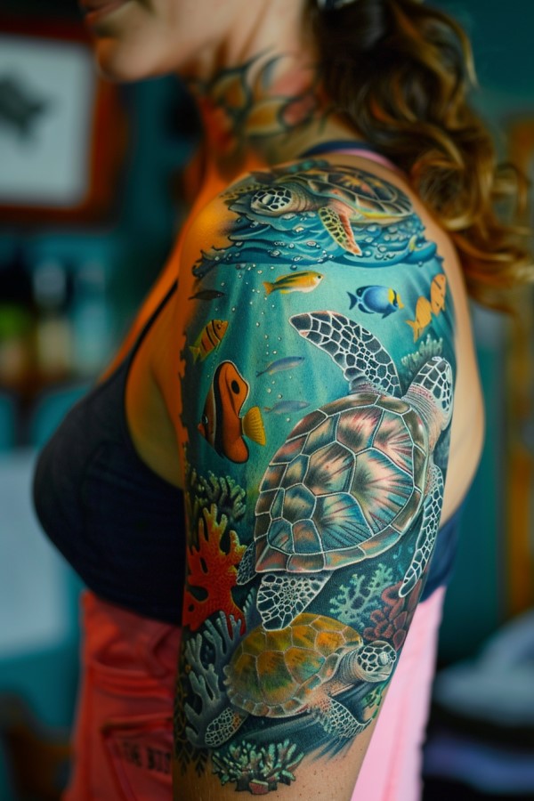 Ocean Tattoo Designs for Women