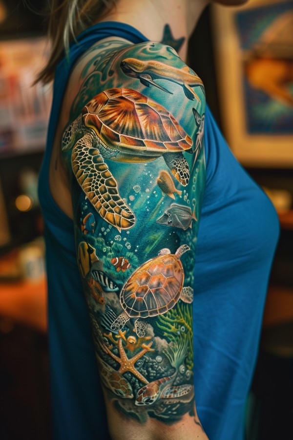 Ocean Tattoo Designs for Women