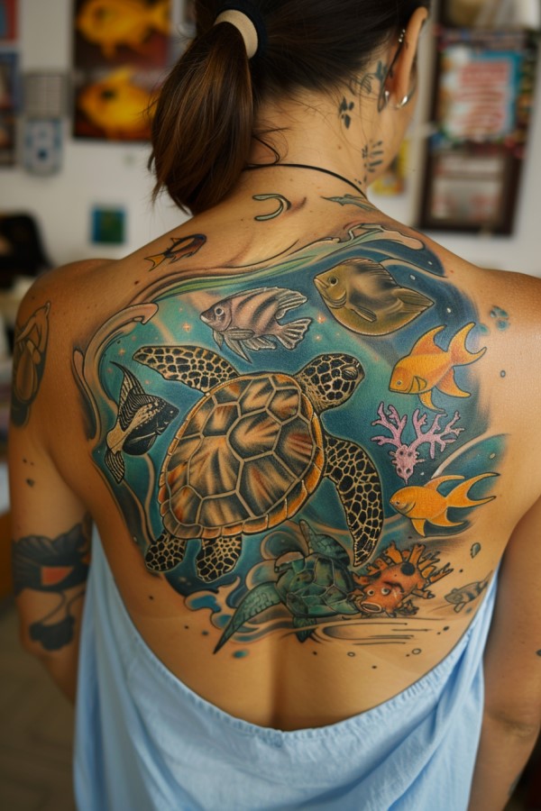 Ocean Tattoo Designs for Women