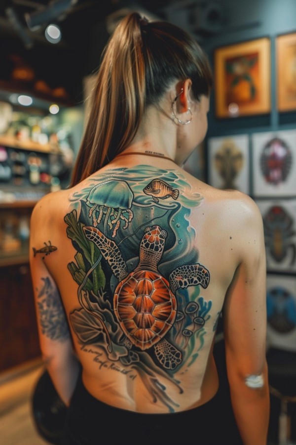 Ocean Tattoo Designs for Women