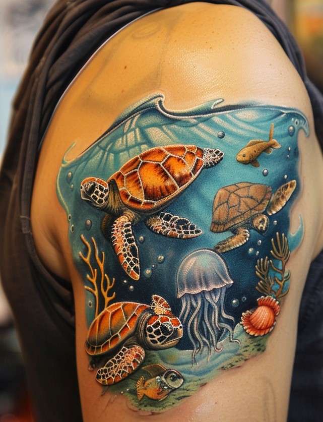 Ocean Tattoo Designs for Women