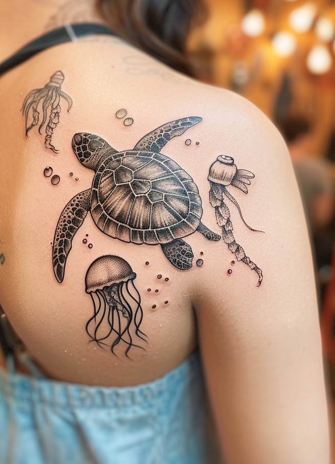 Ocean Tattoo Designs for Women