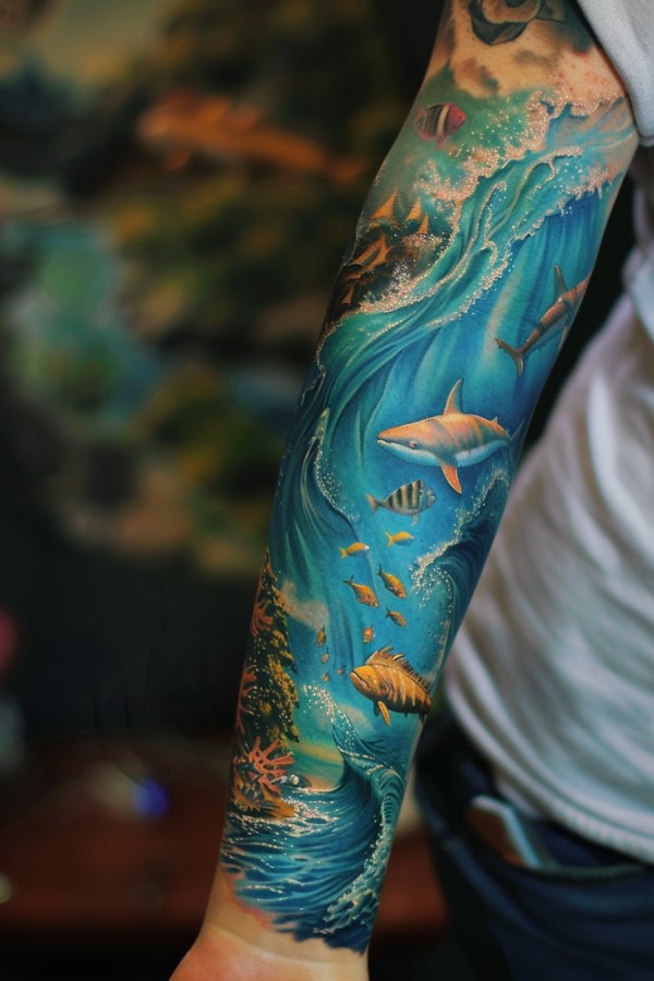 Ocean Tattoo Designs for Women