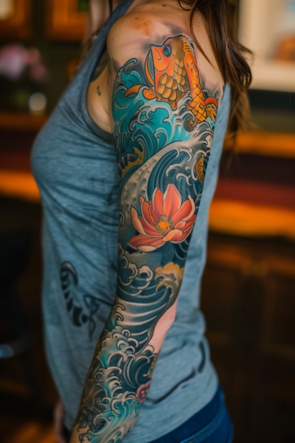 Ocean Tattoo Designs for Women