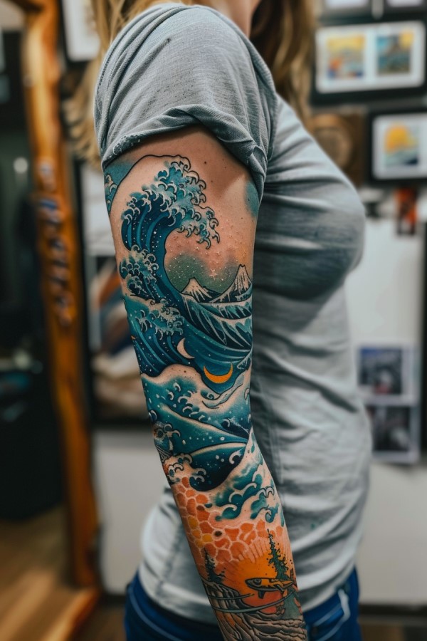 Ocean Tattoo Designs for Women