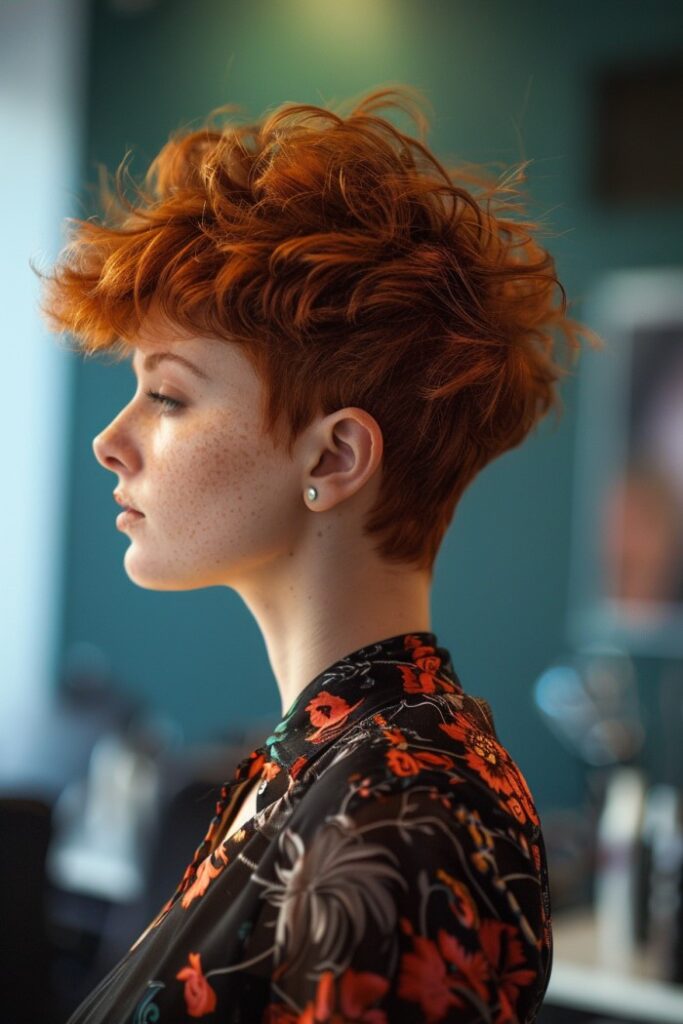 Woman with a Pixie Haircut