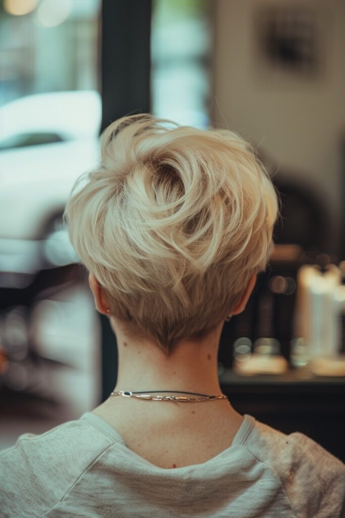 Woman with a Pixie Haircut