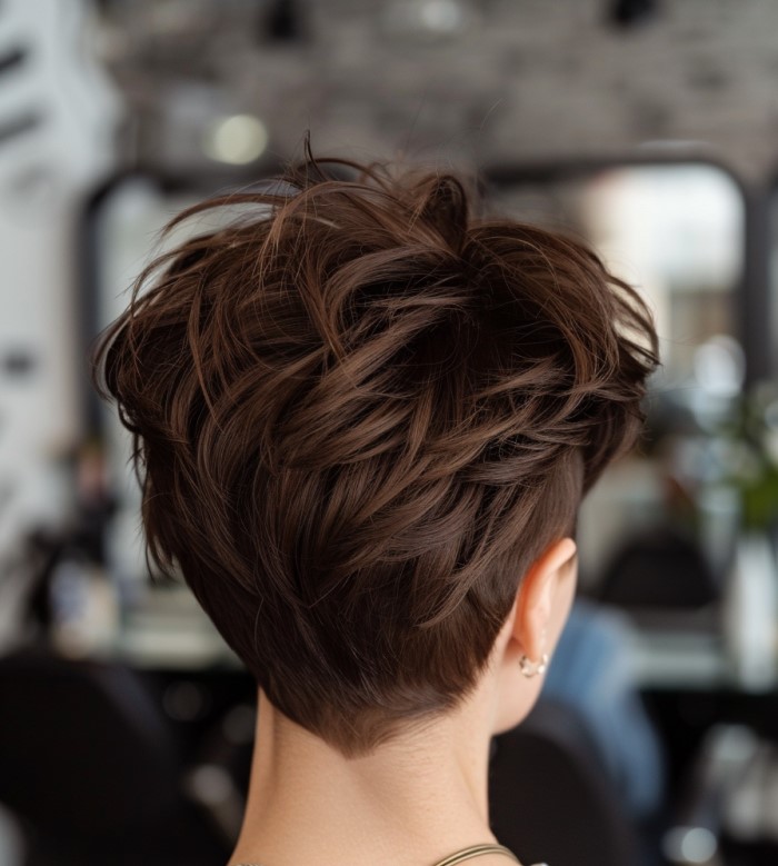 Woman with a Pixie Haircut