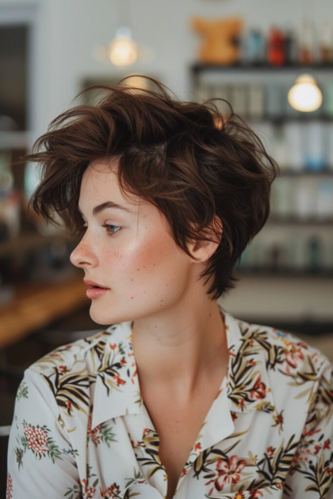 Woman with a Pixie Haircut