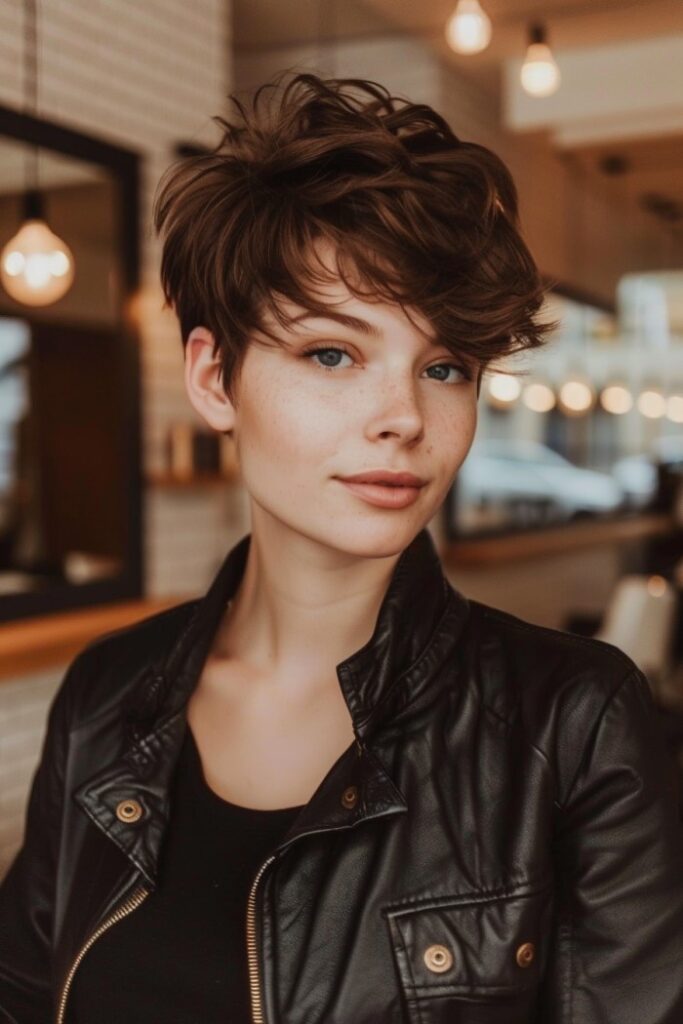 Woman with a Pixie Haircut