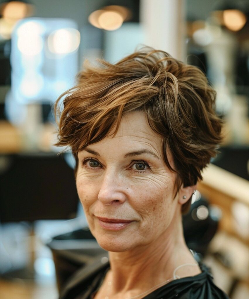 Woman with a Pixie Haircut