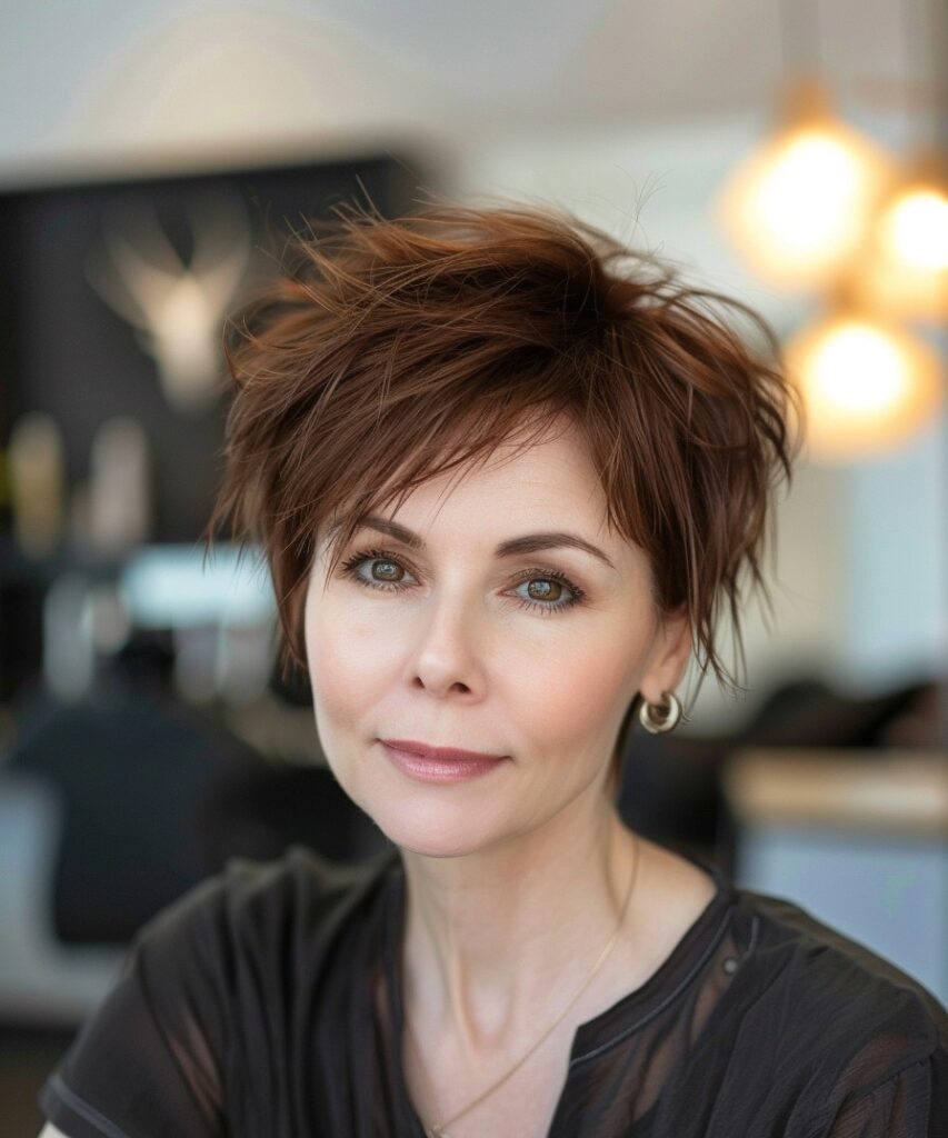 Woman with a Pixie Haircut