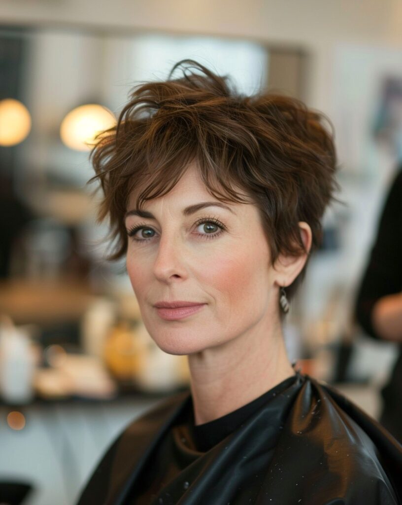 Woman with a Pixie Haircut