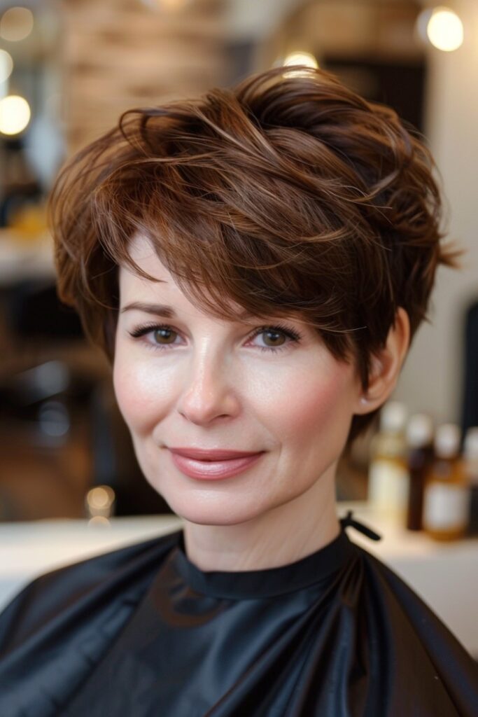 Woman with a Pixie Haircut