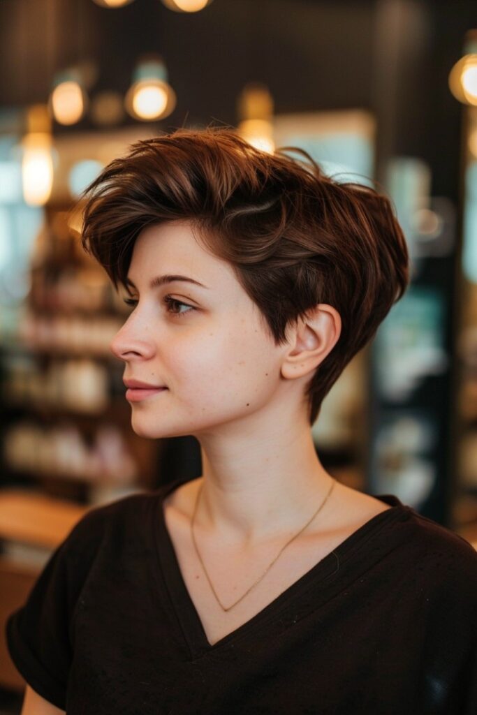 Woman with a Pixie Haircut