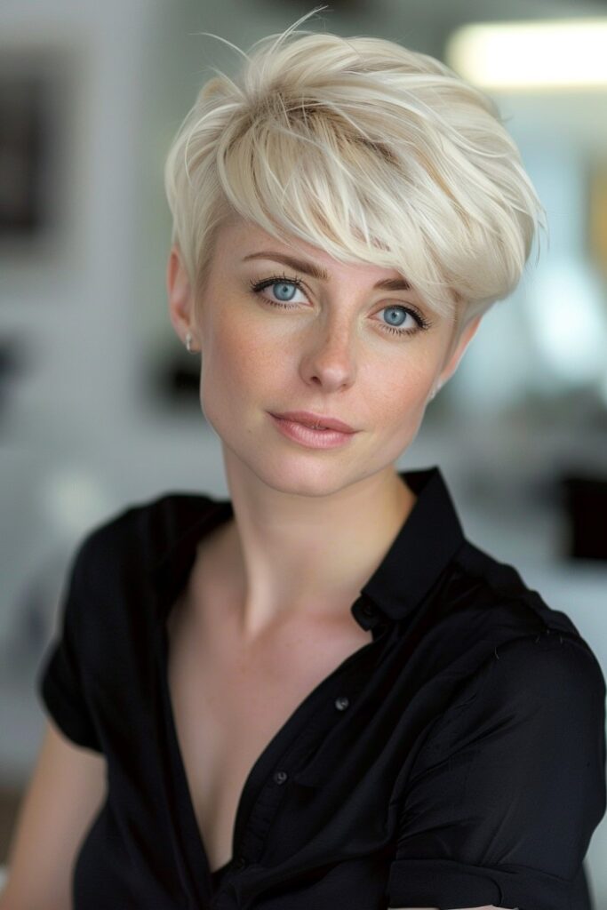 Woman with a Pixie Haircut