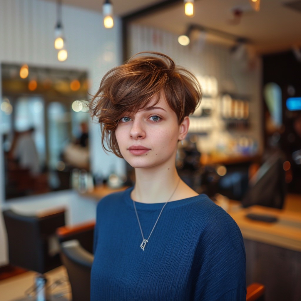 Woman with a Pixie Haircut