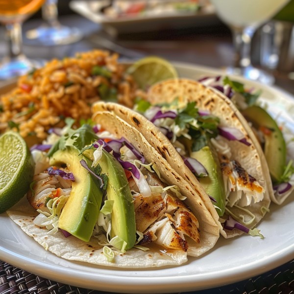 Salmon Taco with Avocado