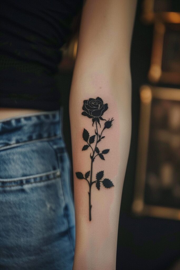 Dark Rose Tattoo