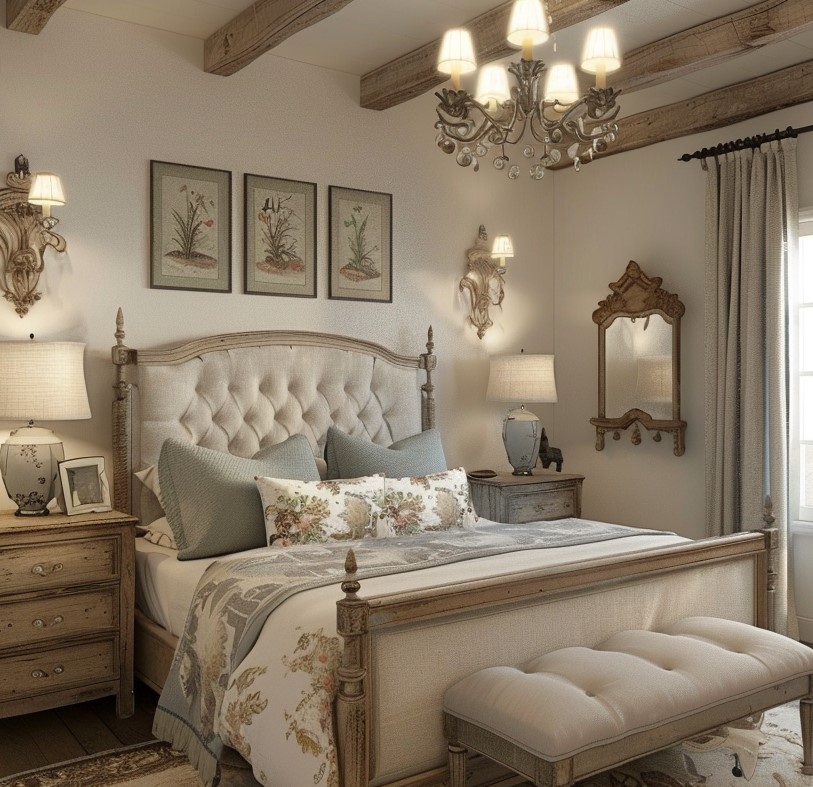 French Country Bedroom Design