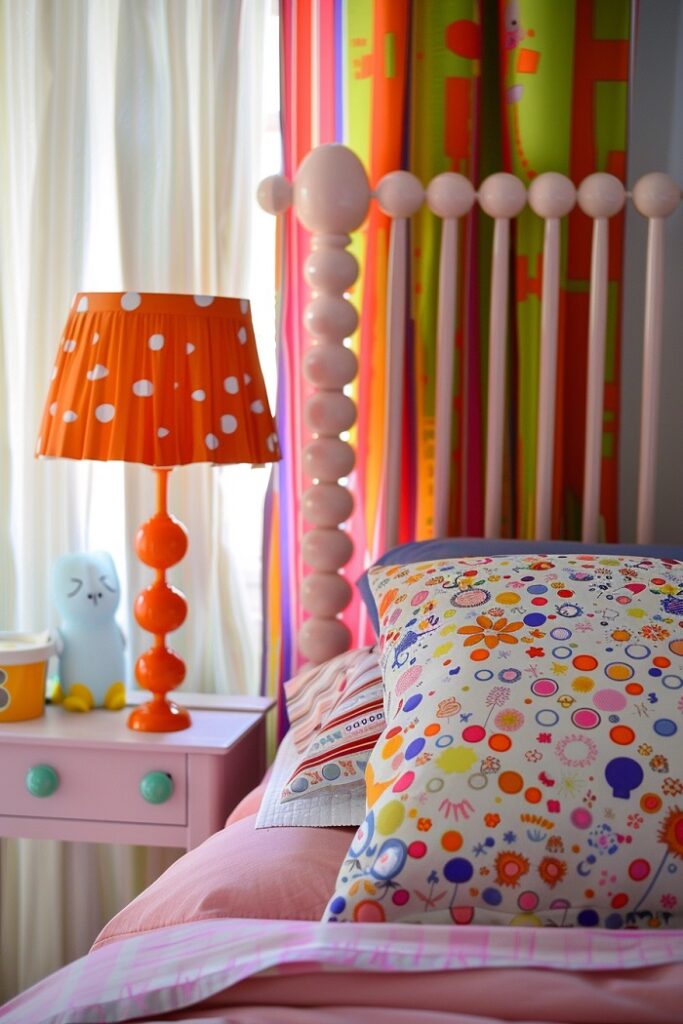 Girls Bedroom Decor Colorful Lamp