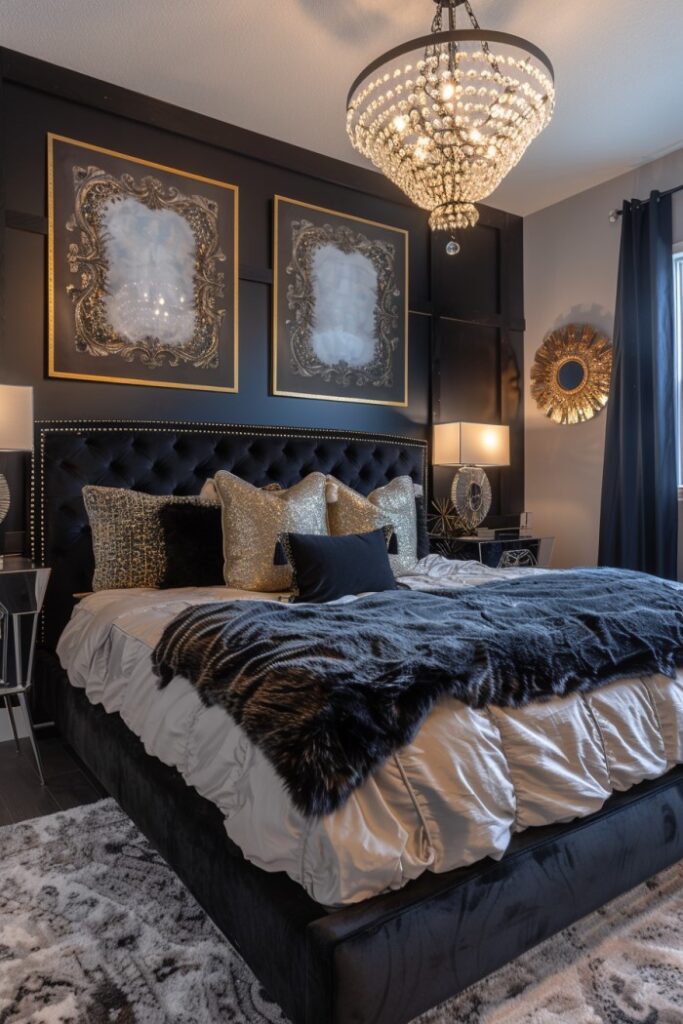 Hollywood Glam Bedroom Designs