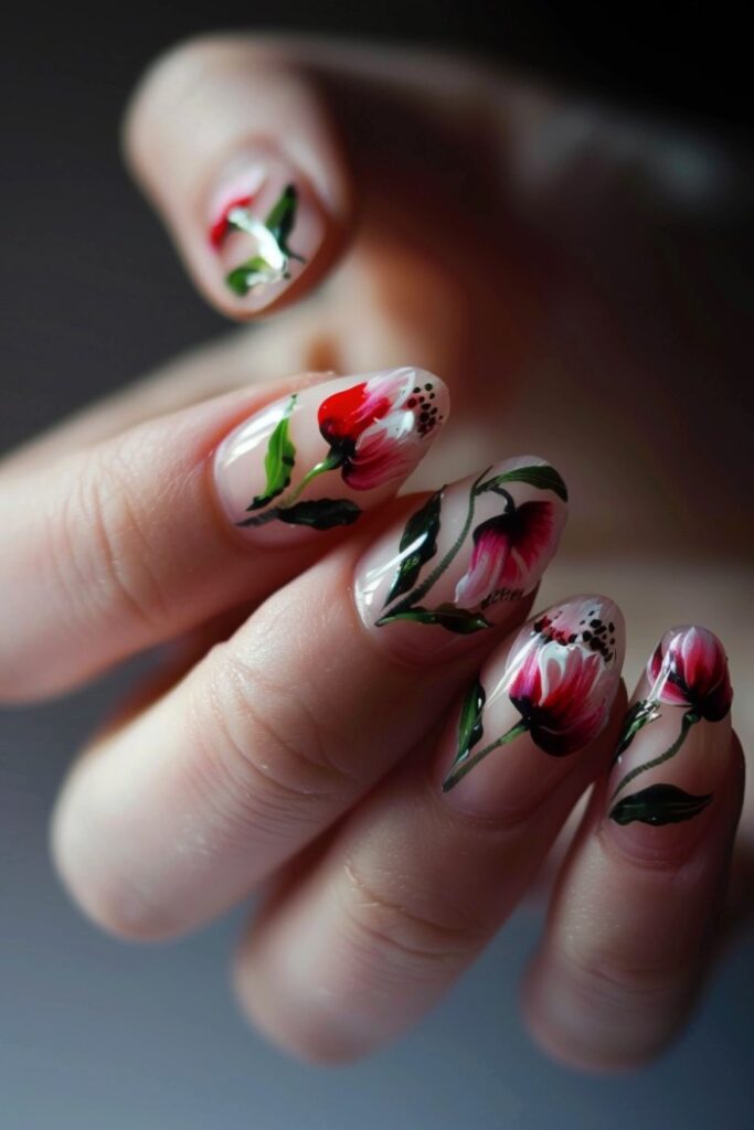 Nail art and designs flowers