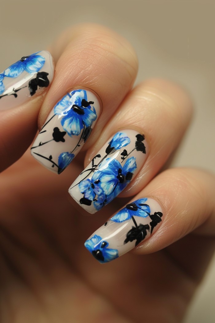 Nail art and designs flowers