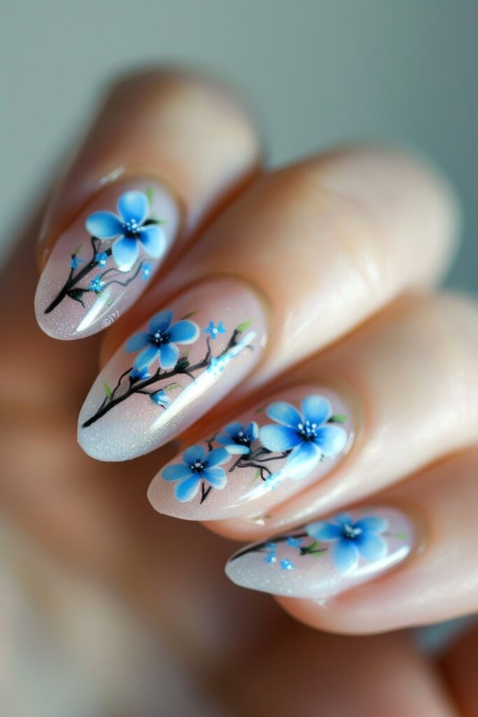 Nail art and designs flowers