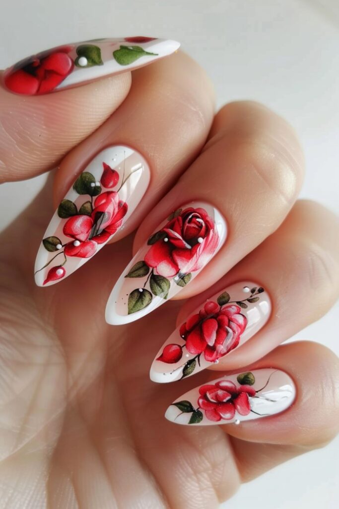 Nail art and designs flowers