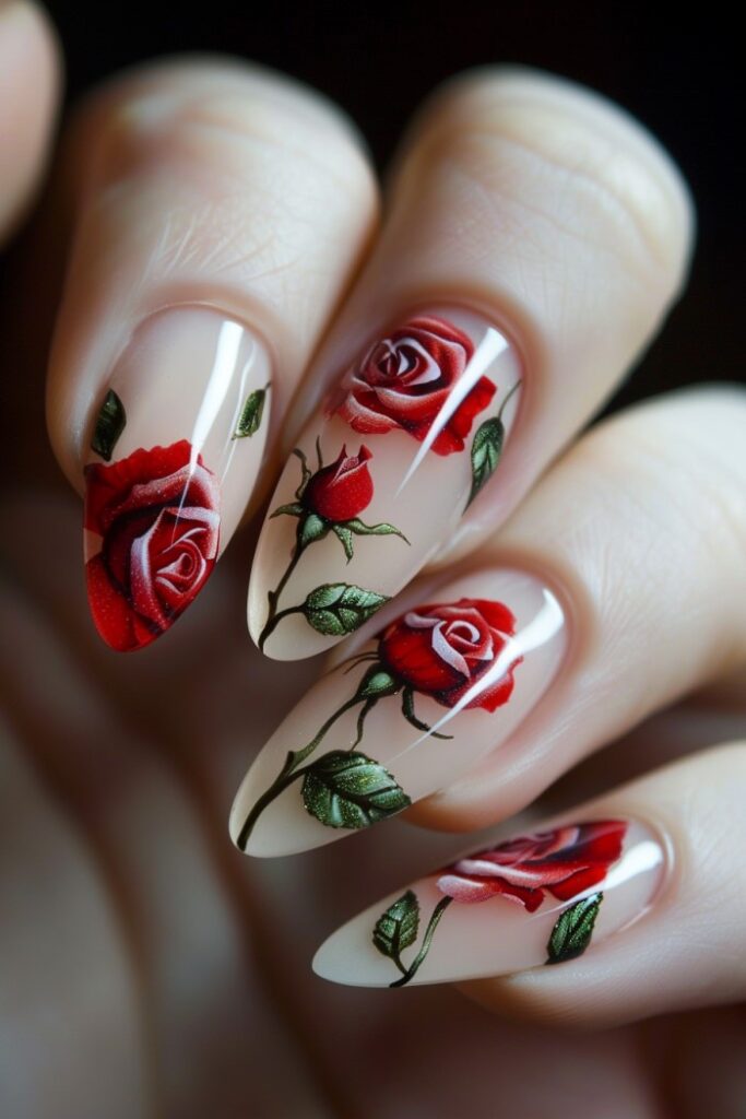 Nail art and designs flowers