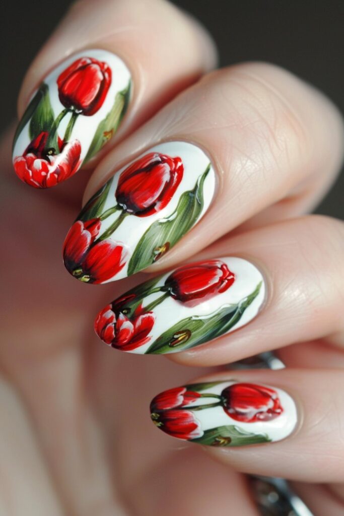 Nail art and designs flowers