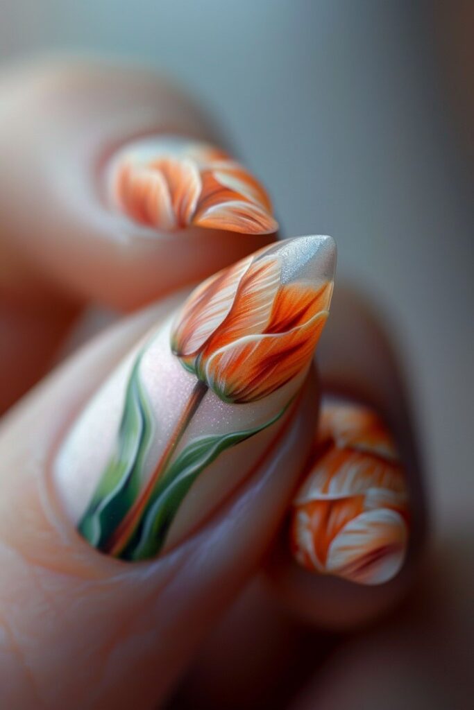 Nail art and designs flowers