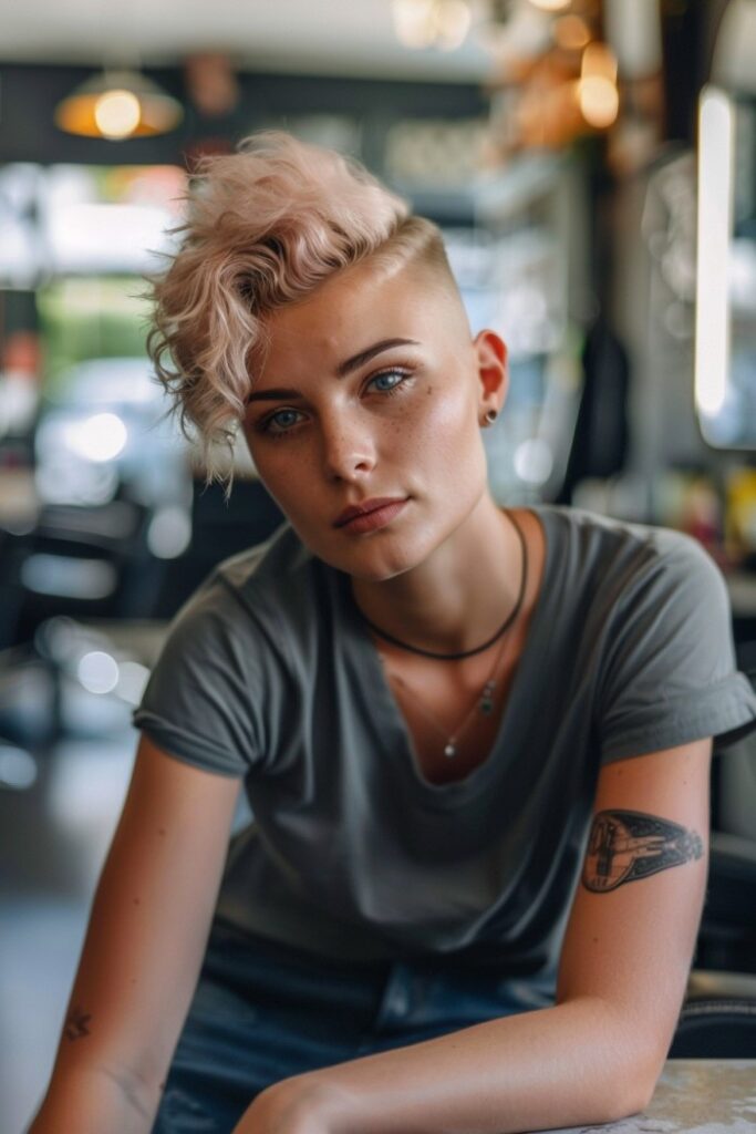 Woman Undercut Haircut