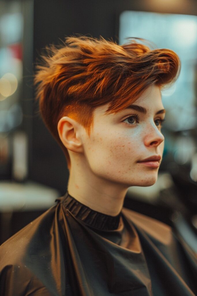 Woman Undercut Haircut