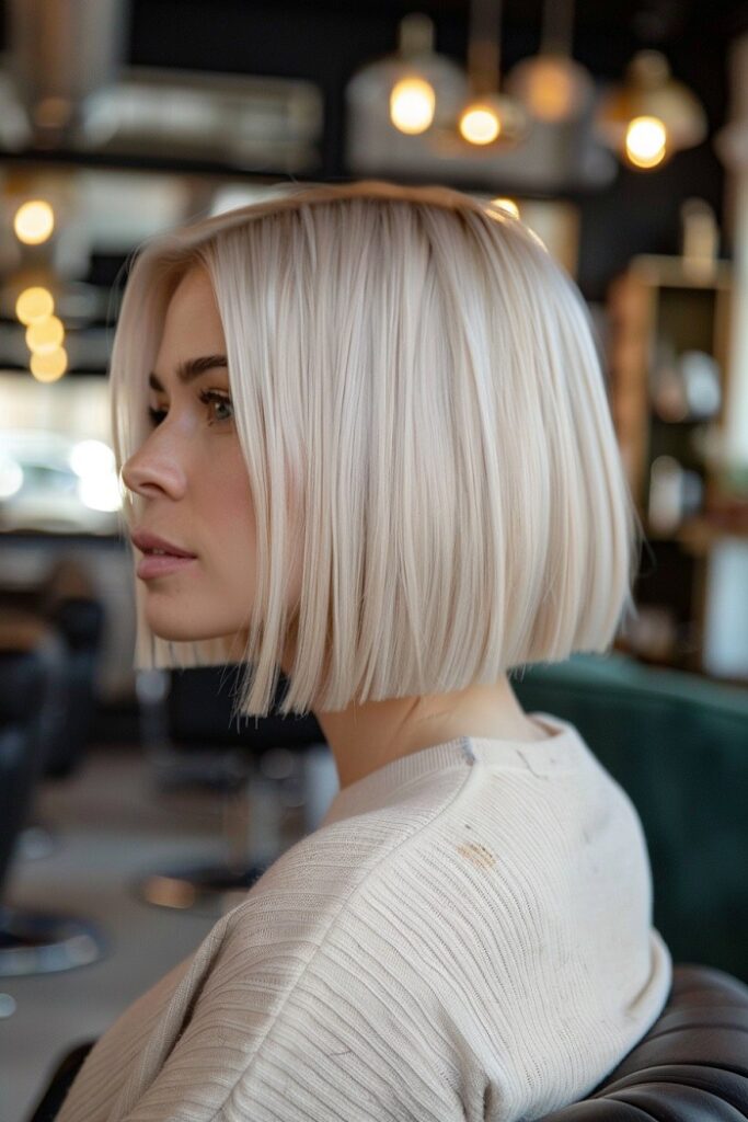 Woman's Blunt Bob Haircut