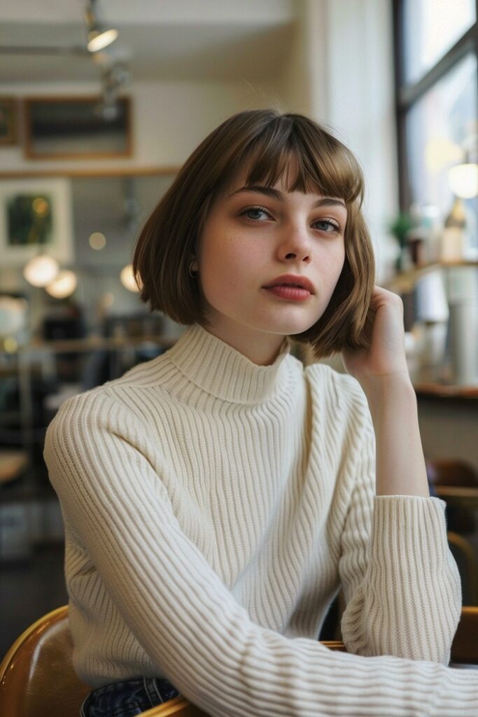 Woman's Blunt Bob Haircut